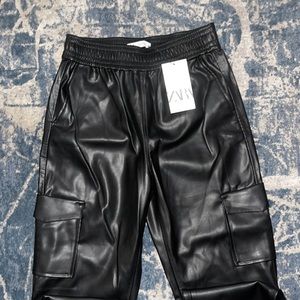 Zara leather sweats
